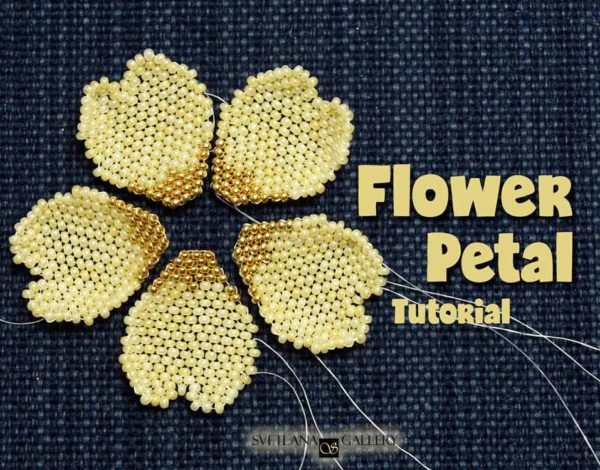 Flower Petal Peyote Stitch Tutorial - Svetlana.Gallery